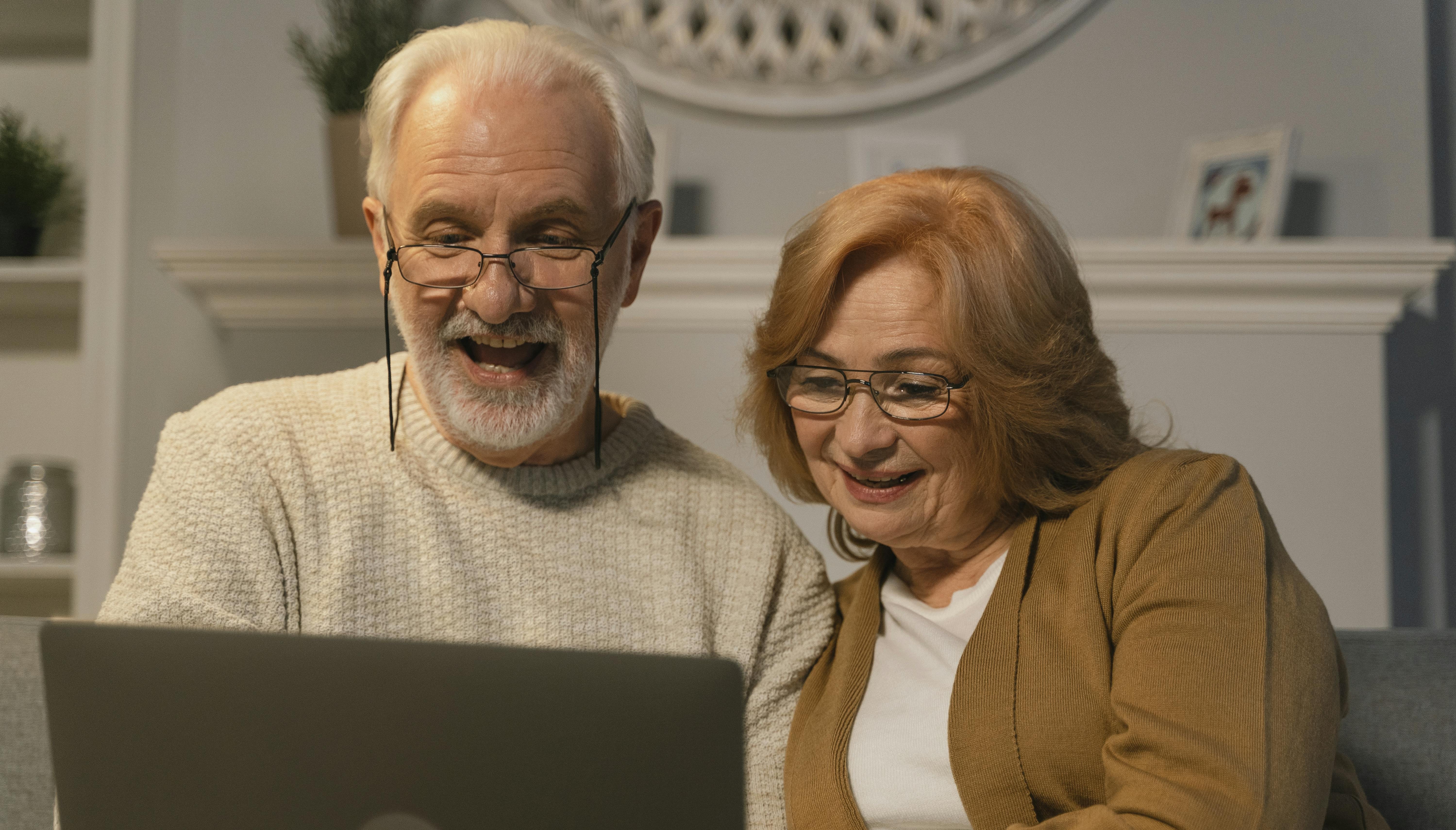 Family connecting online